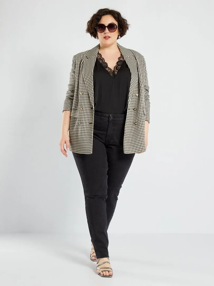 VAQUERO SLIM DE TALLE ALTO  L28  NEGRO