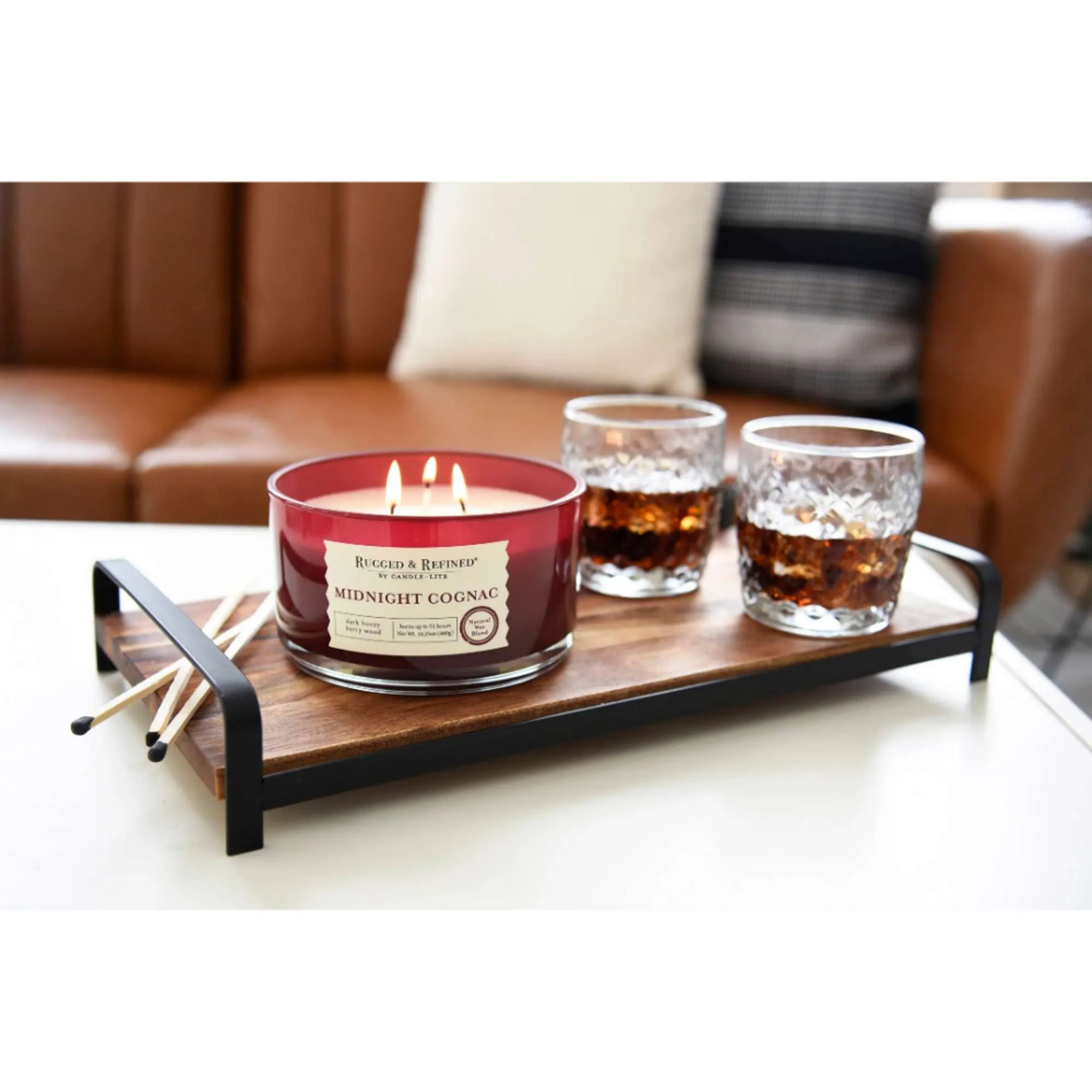 Vela Aromática Midnight Cognac 16.25 Onzas