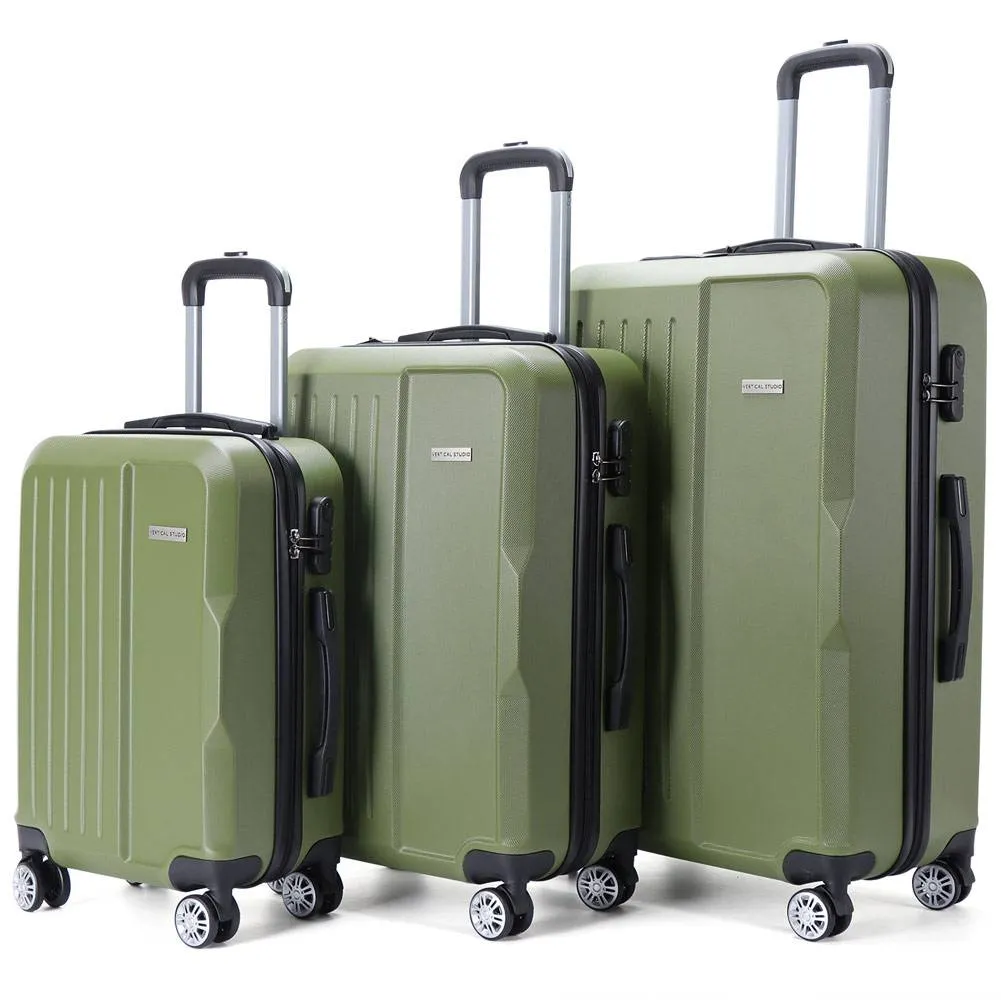 VERTICAL STUDIO "Visby" 20" 24" 28" Maleta Set de 3 verde