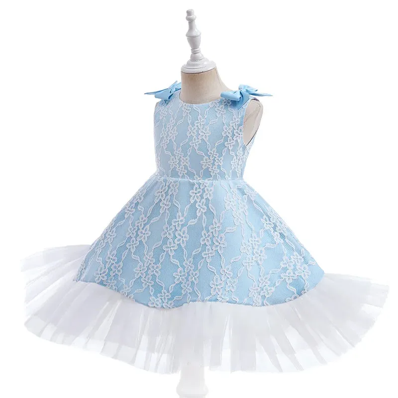Vestido Belen color azul para niñas