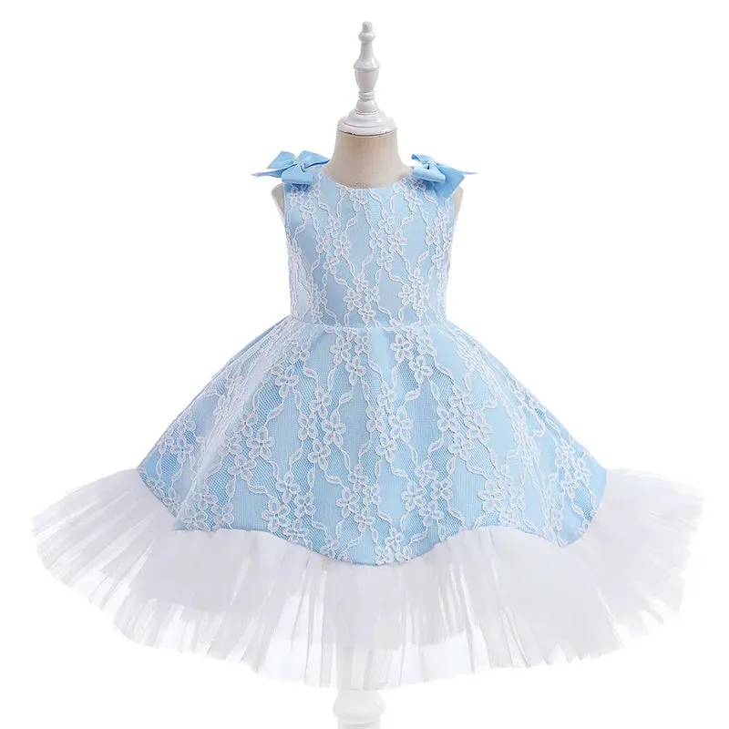 Vestido Belen color azul para niñas