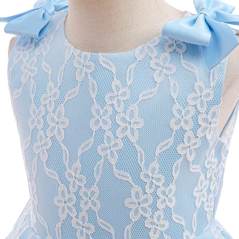 Vestido Belen color azul para niñas