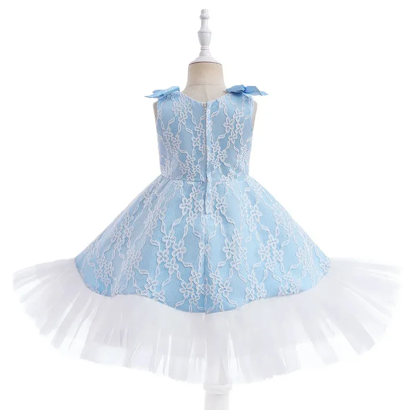 Vestido Belen color azul para niñas