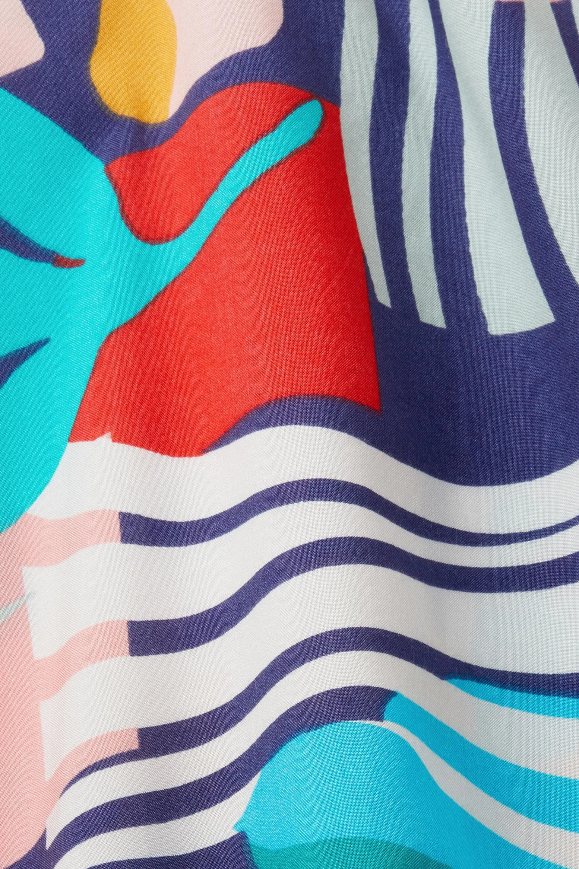 Vestido de playa con estampado multicolor