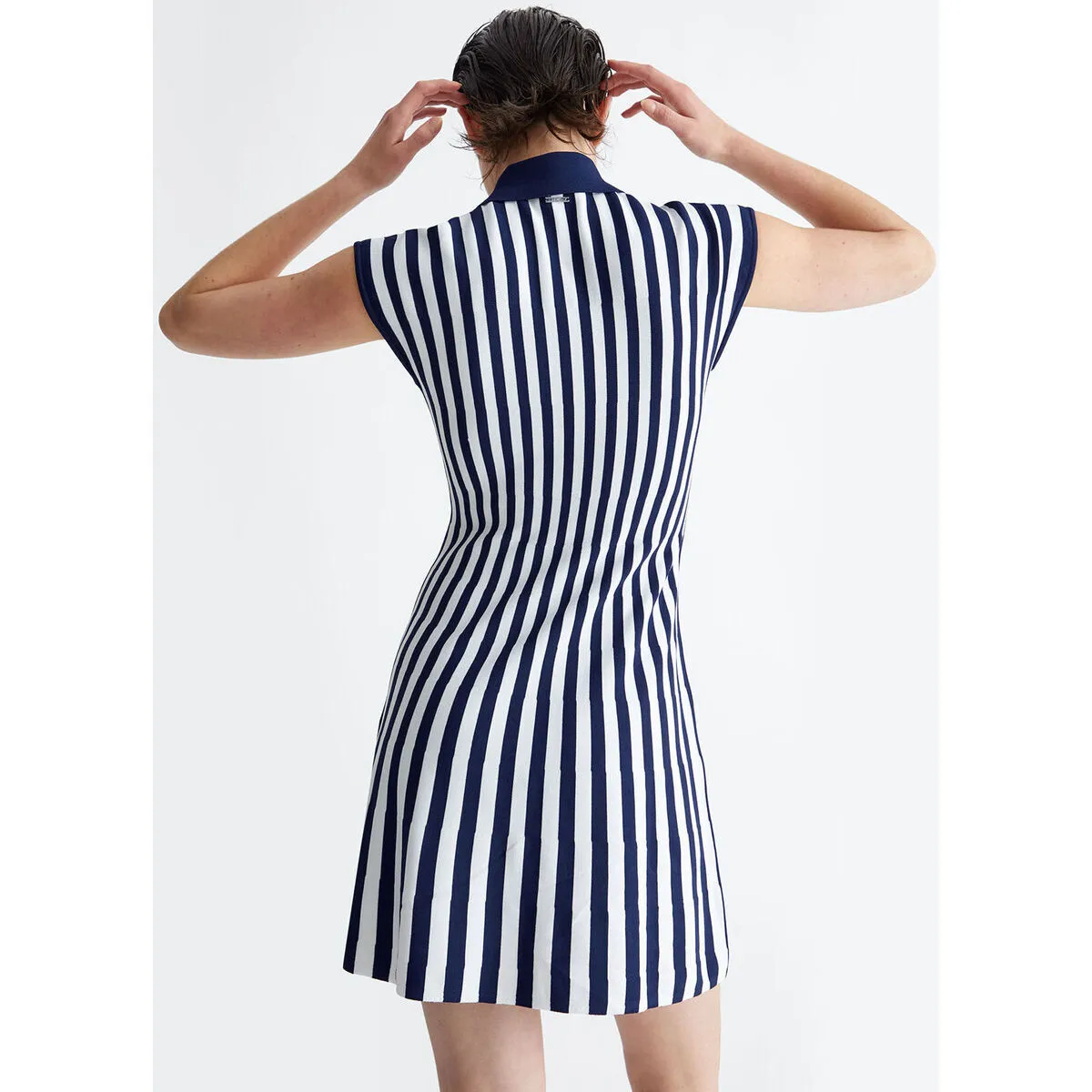Vestido de punto de rayas