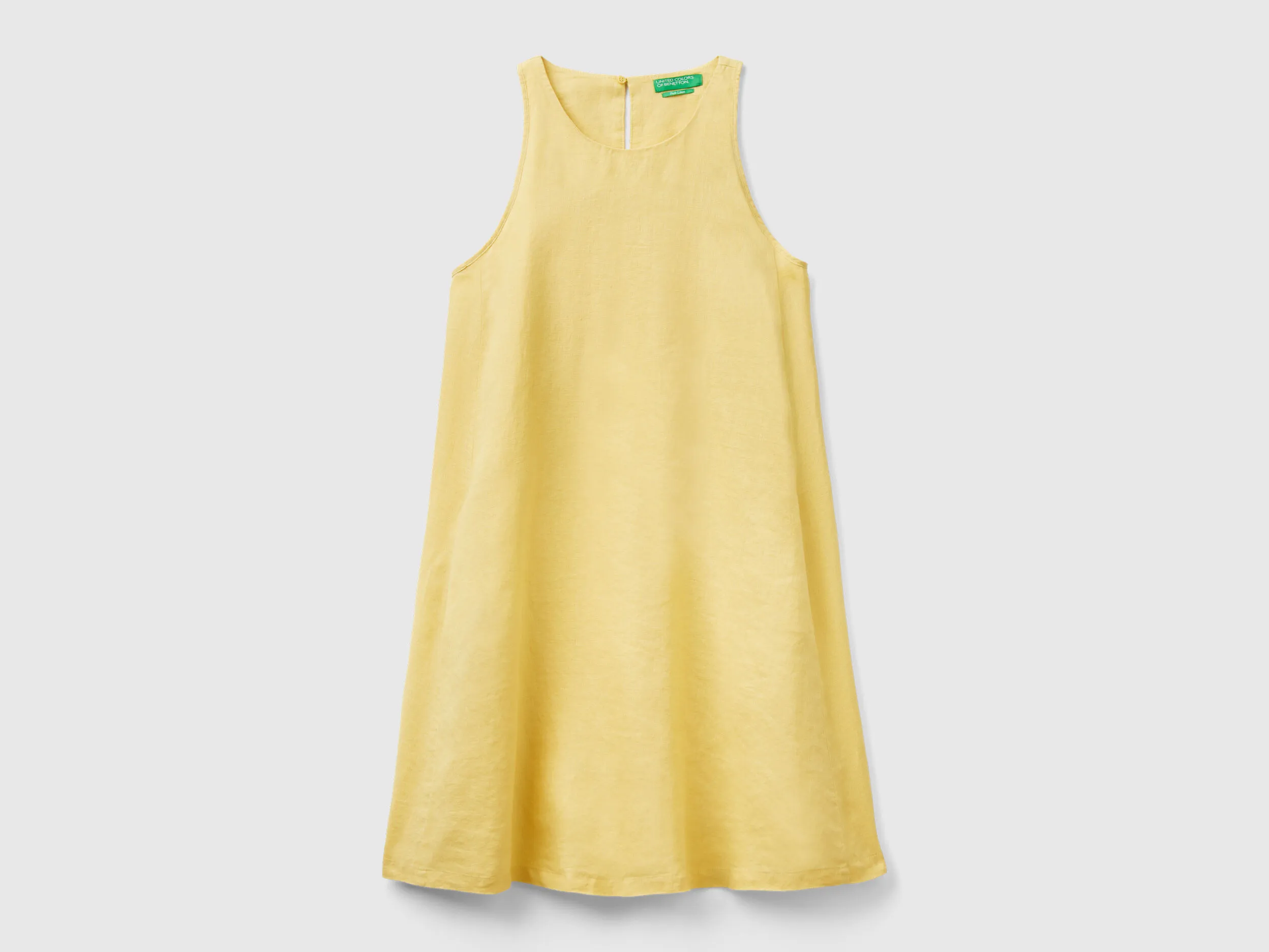 Vestido de puro lino sin mangas