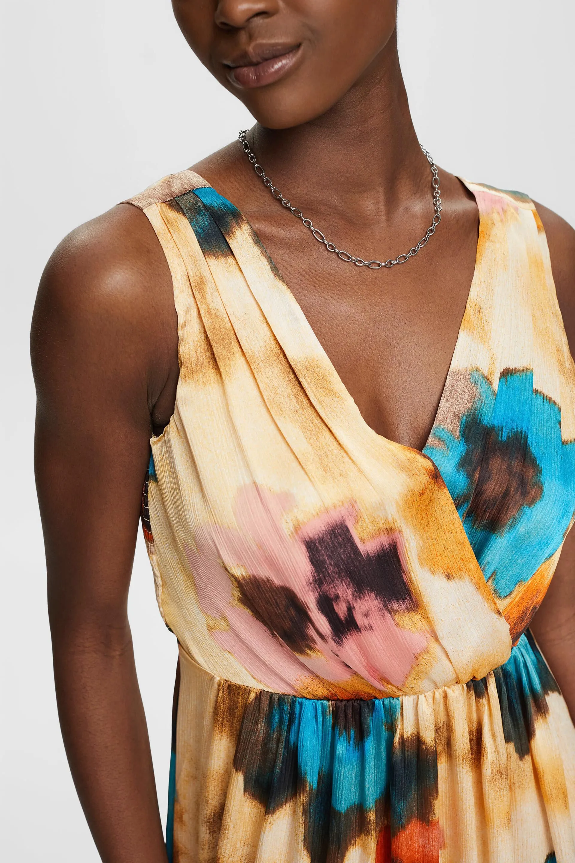 Vestido midi con estampado allover