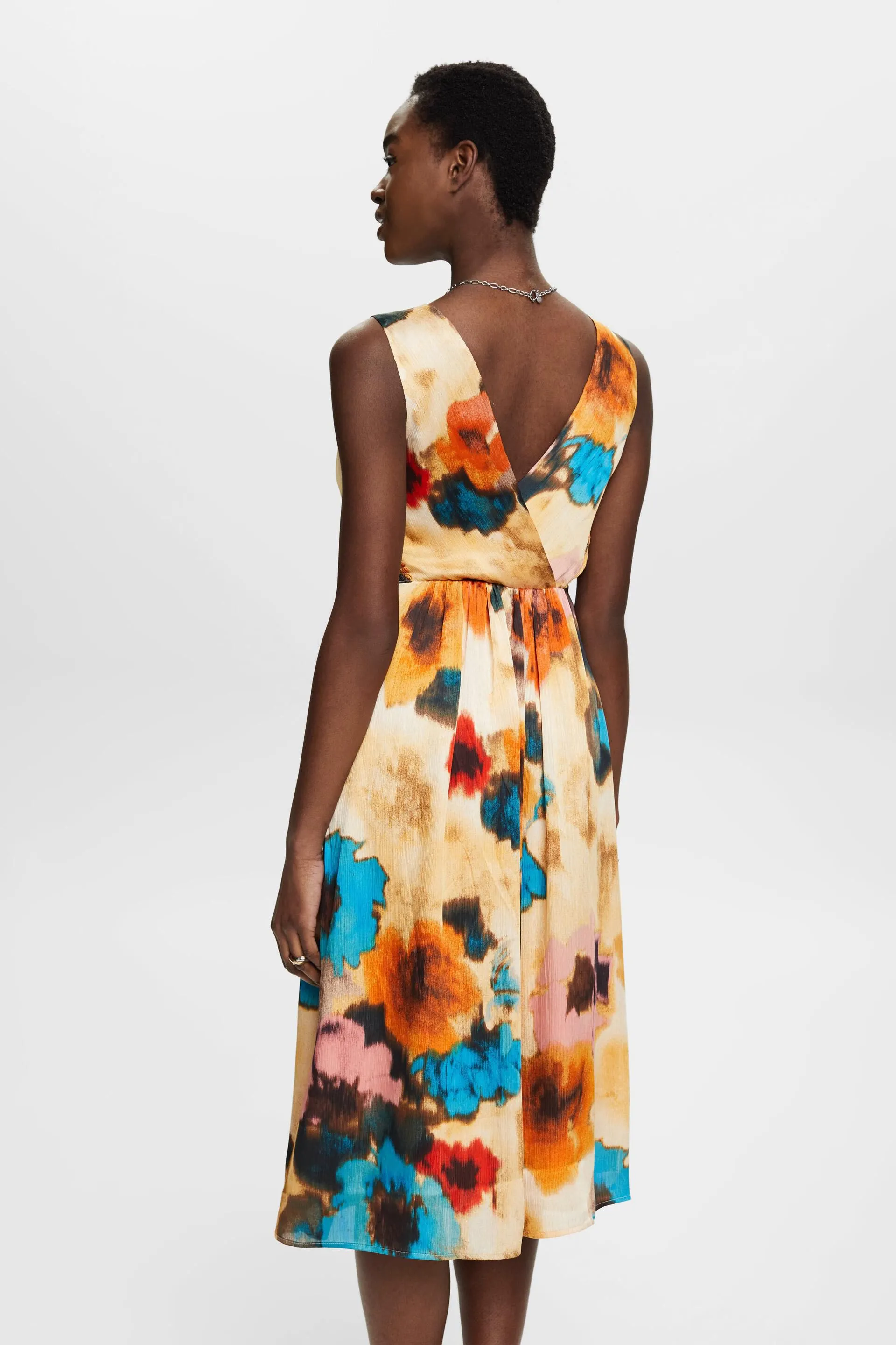 Vestido midi con estampado allover