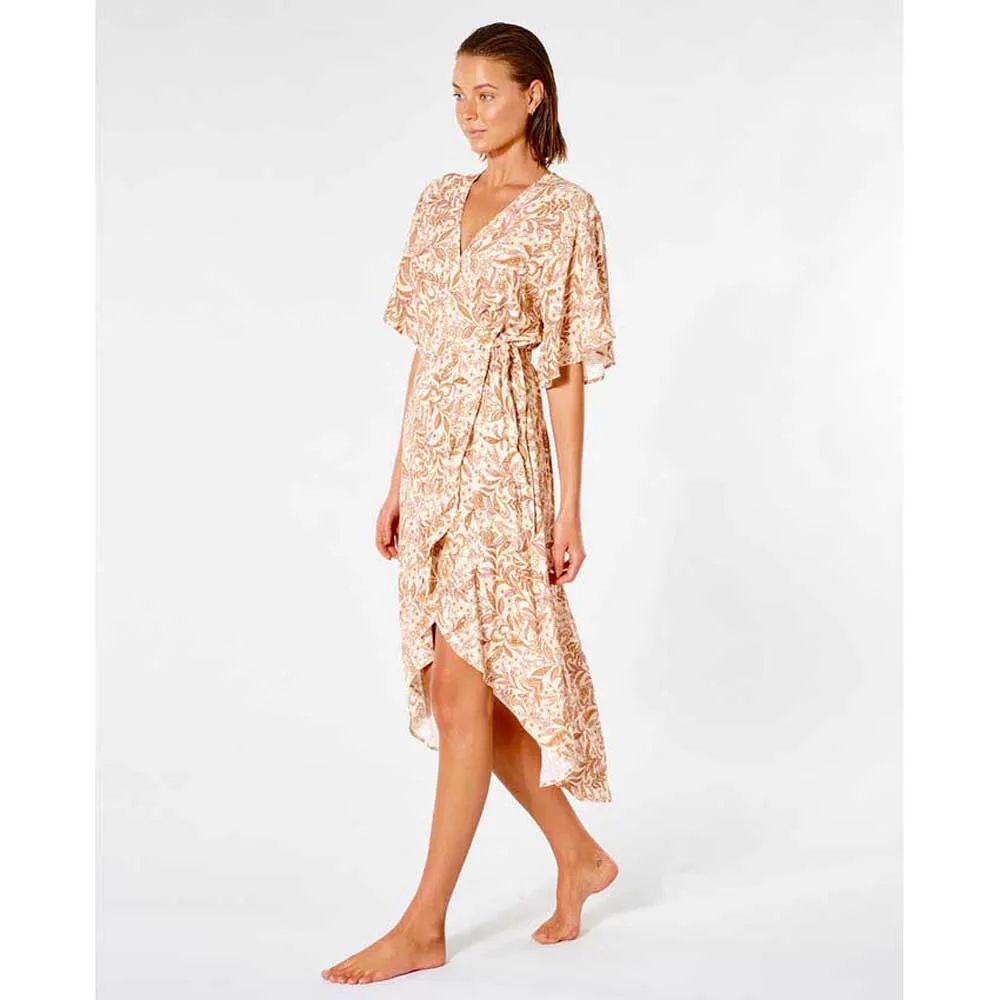 Vestido RIP CURL midi para mujer Lunar Tides Nude Ref. GDRMH9 rosa palo flores