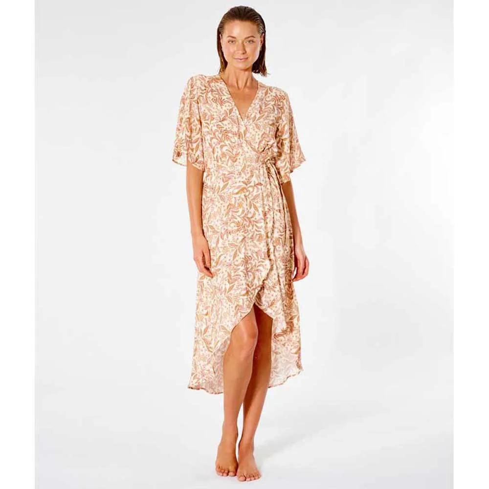 Vestido RIP CURL midi para mujer Lunar Tides Nude Ref. GDRMH9 rosa palo flores