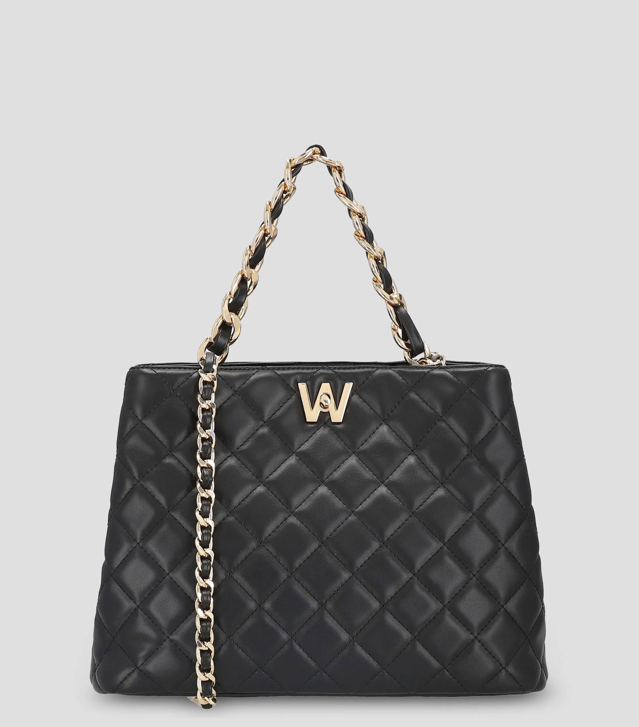 Westies Bolsa Satchel Capitonado Mujer