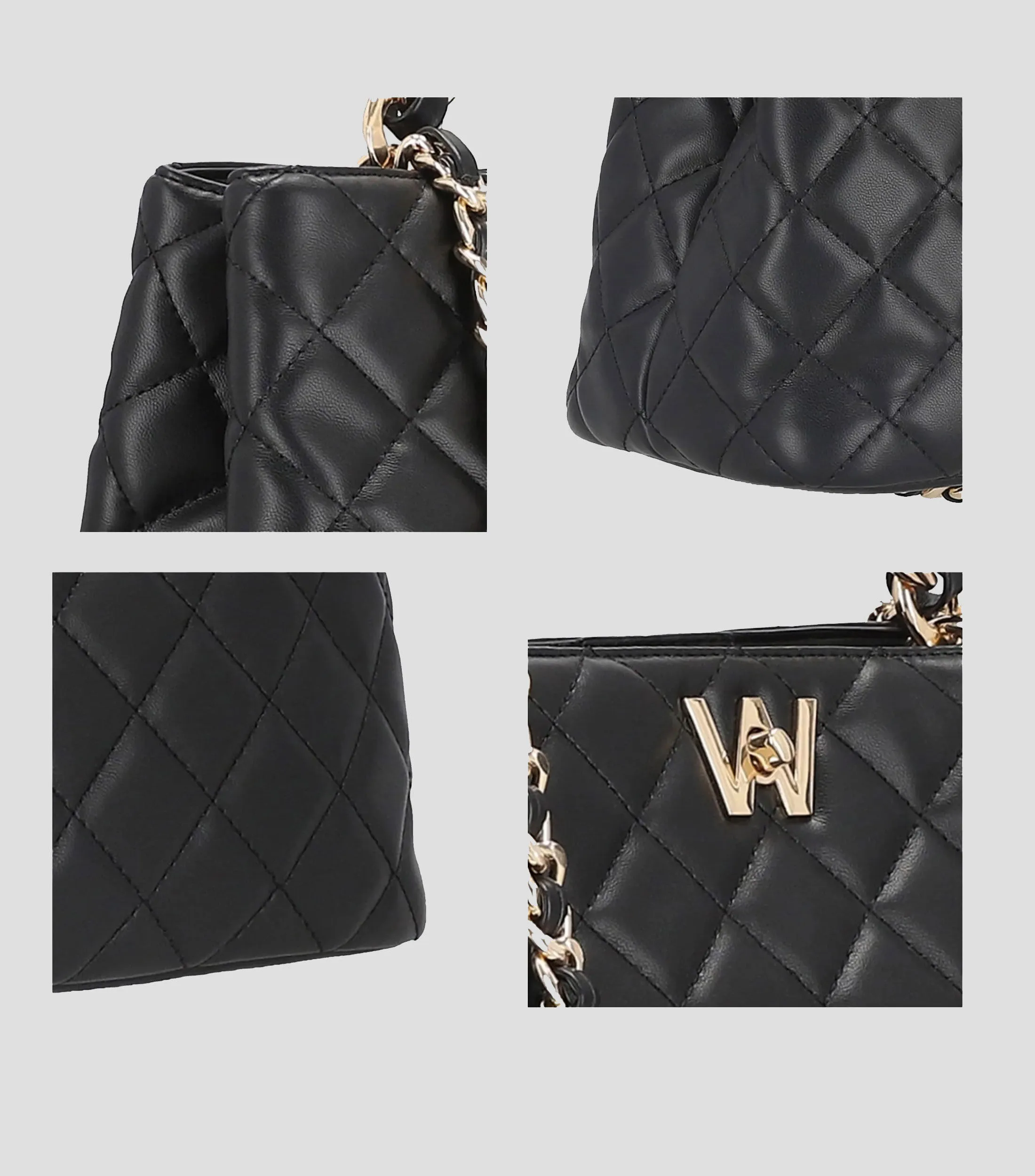 Westies Bolsa Satchel Capitonado Mujer