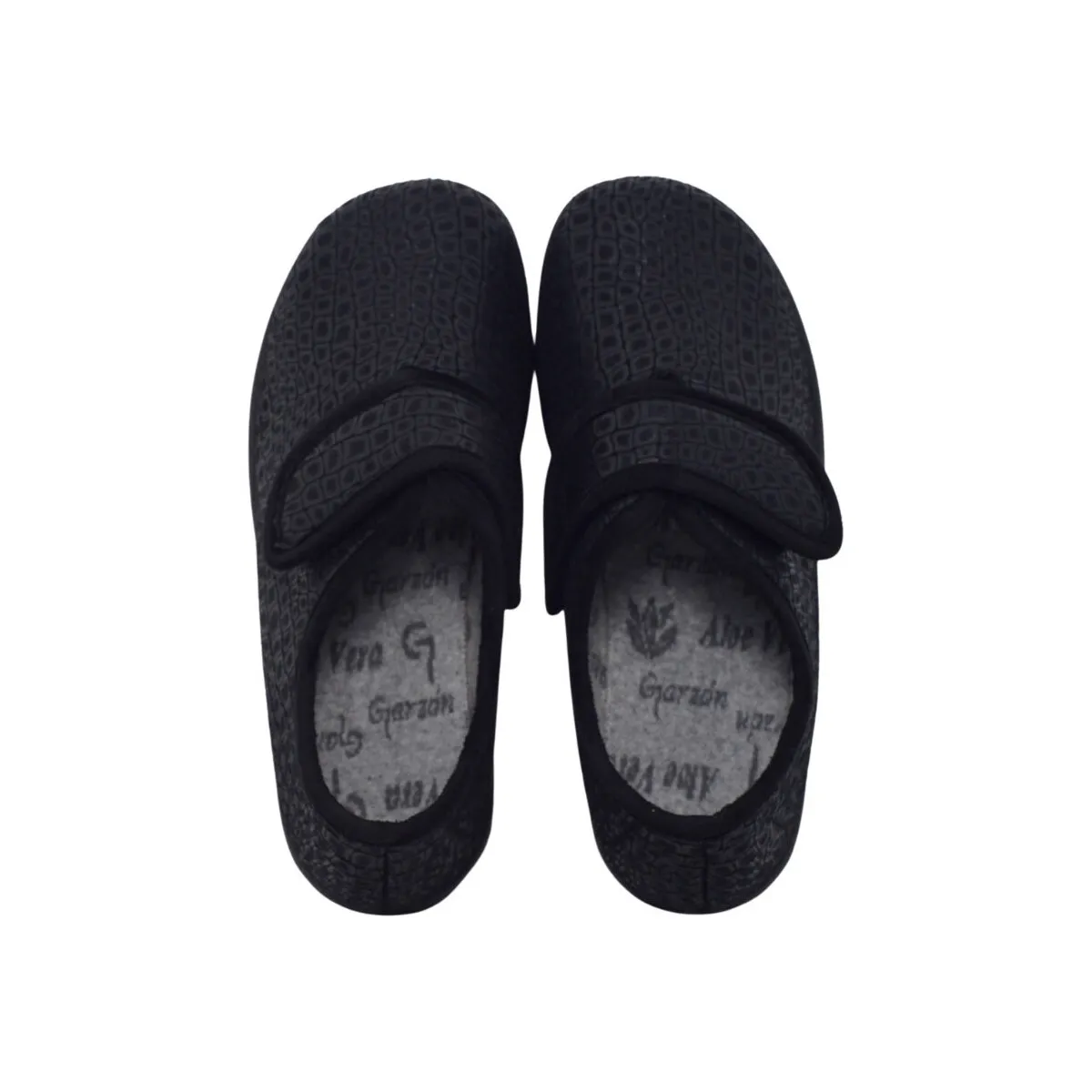  ZAPATILLA CASA MUJER JASPE CERRADA VELCRO SUELA GOMA