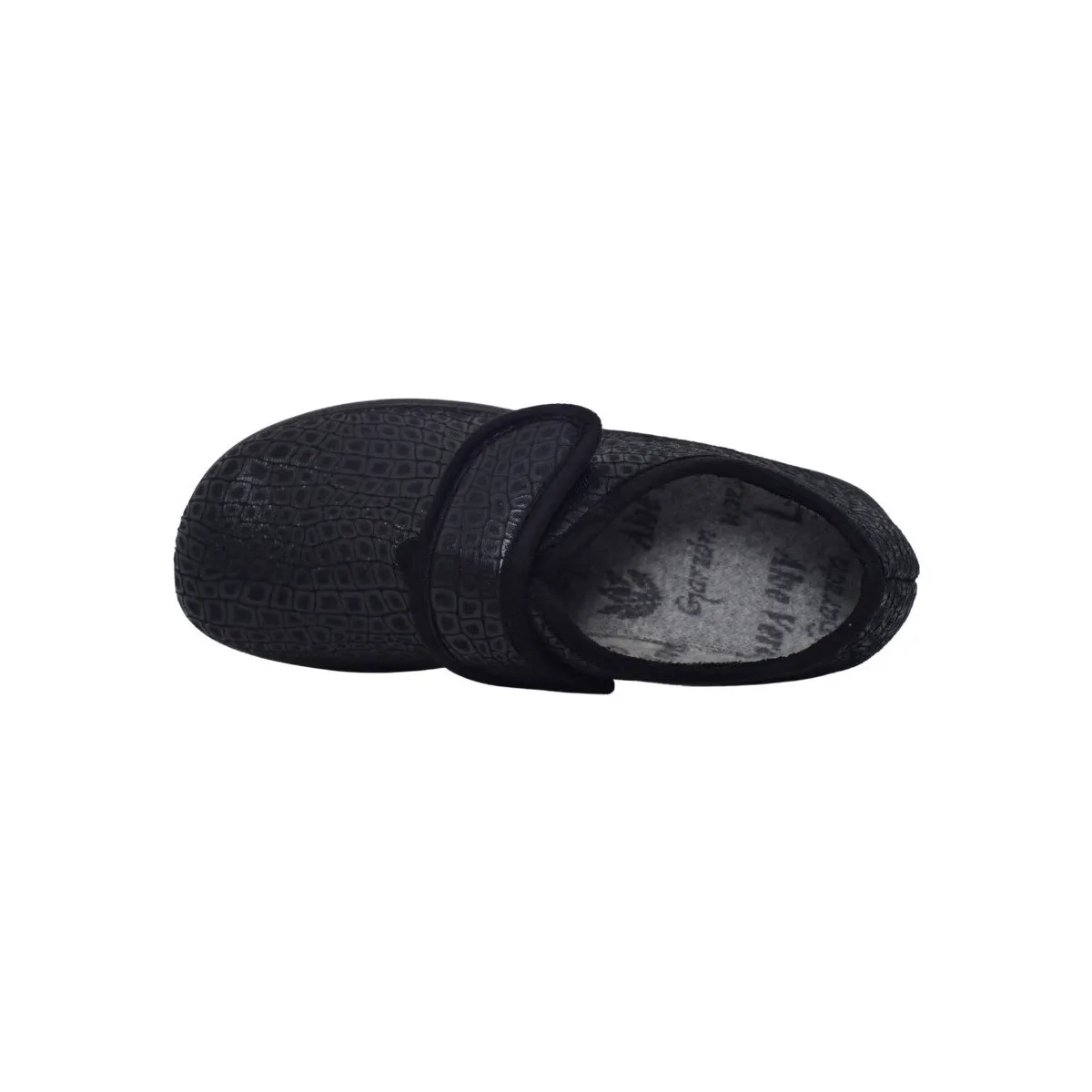  ZAPATILLA CASA MUJER JASPE CERRADA VELCRO SUELA GOMA