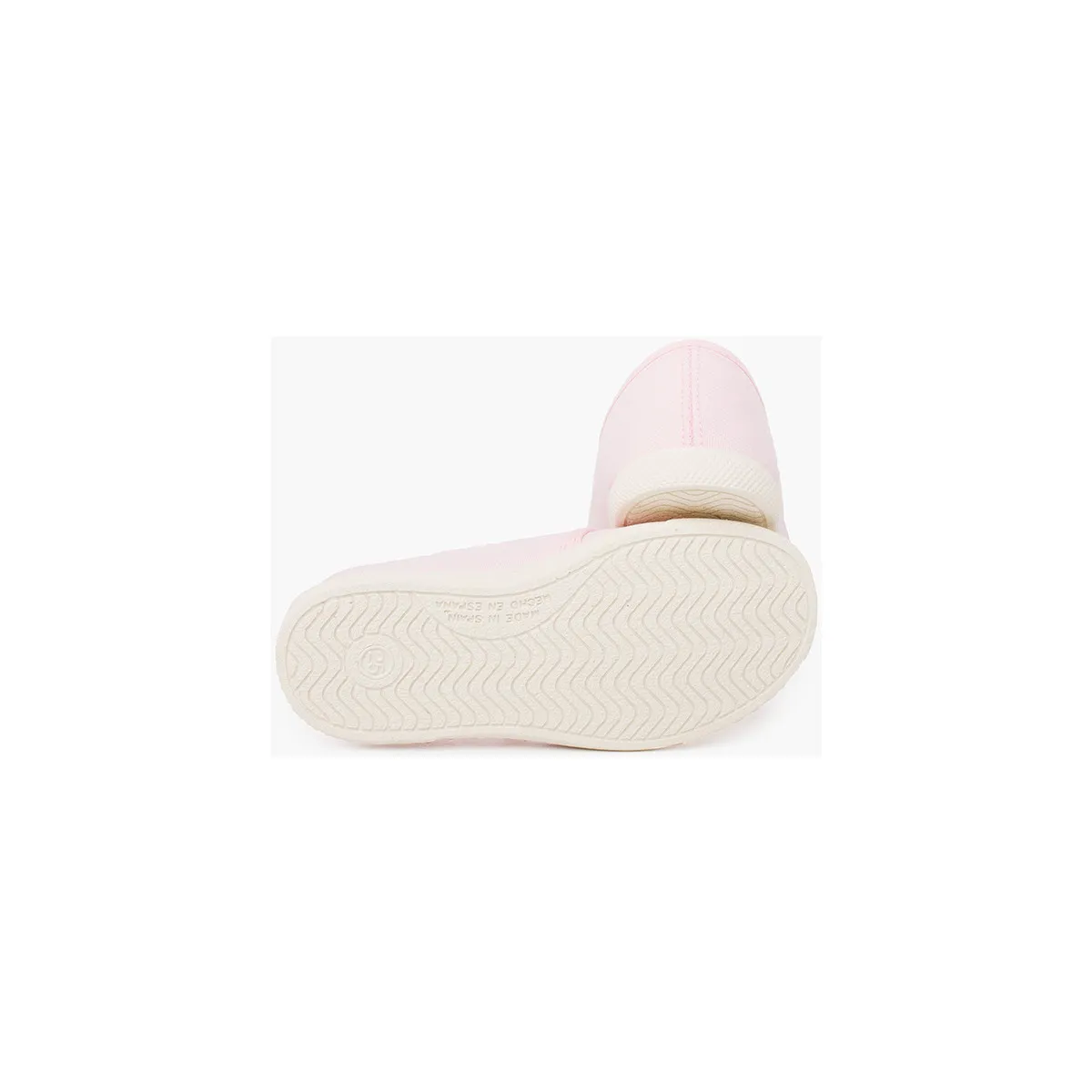 zapatilla casual lona con puntera goma