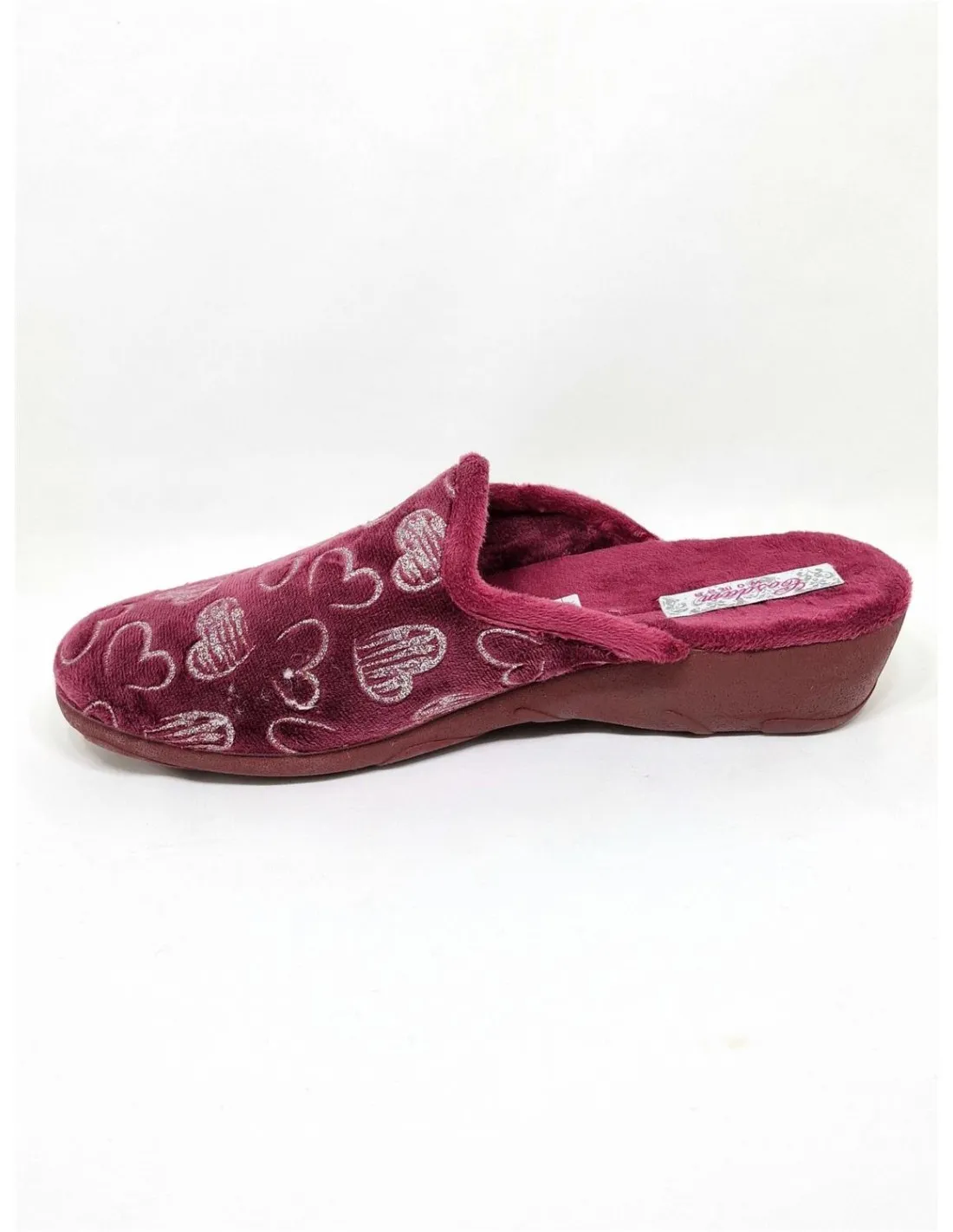 Zapatilla de mujer Cosdam en burdeos 8631