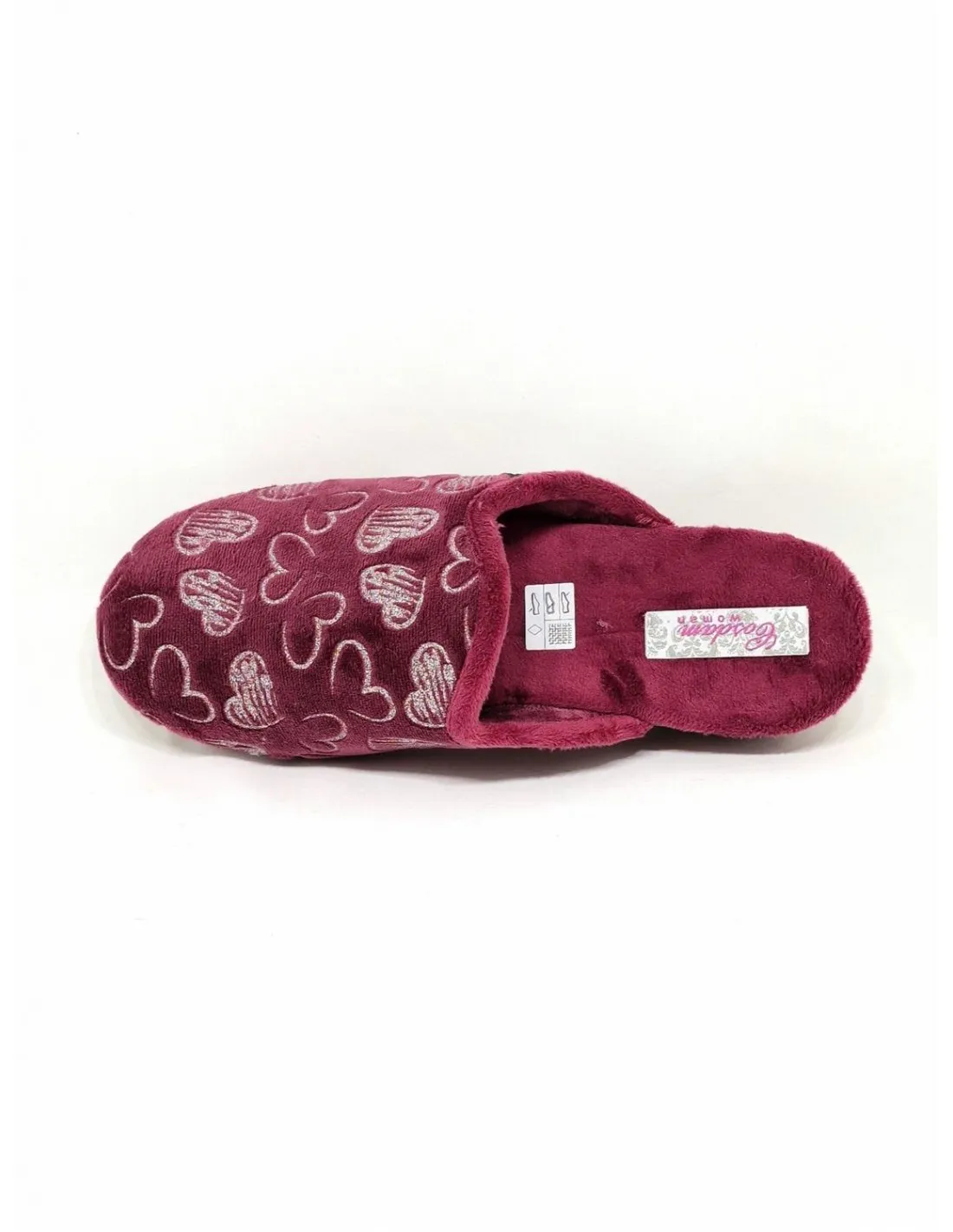 Zapatilla de mujer Cosdam en burdeos 8631