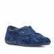 Zapatillas casa Vulladi cierre con velcro en azul