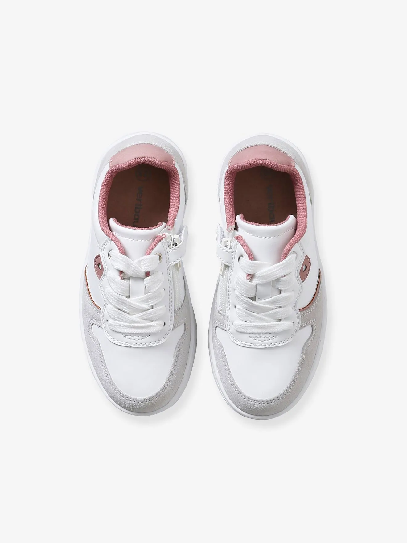 Zapatillas con cordones y cremalleras, para niña