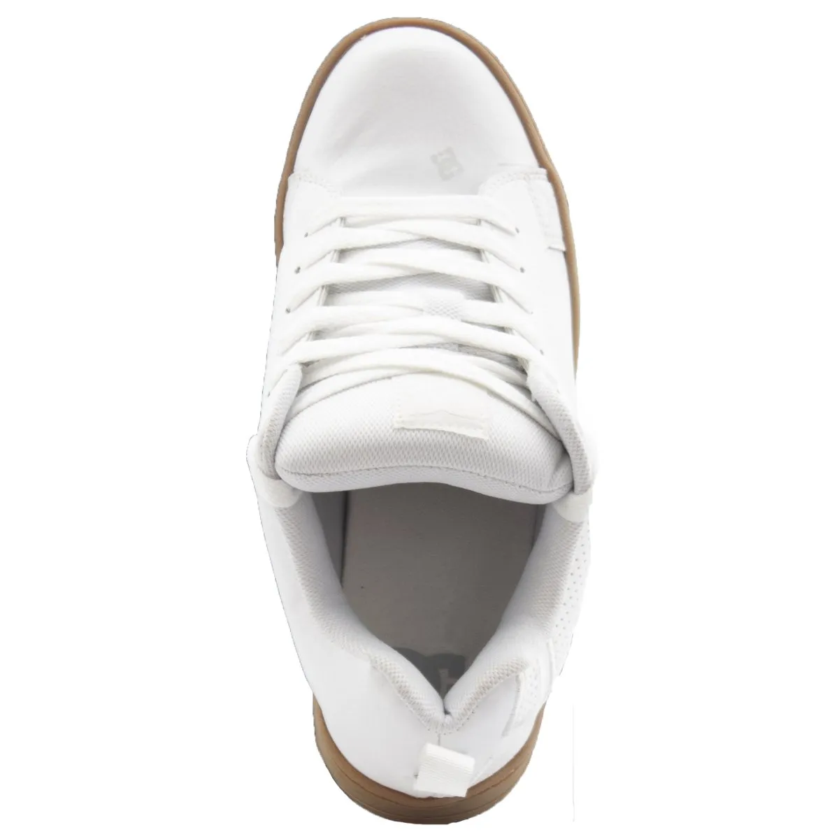 ZAPATILLAS DC SHOES COURT GRAFFIK SS BLANCA CUERO SUELA MARRON