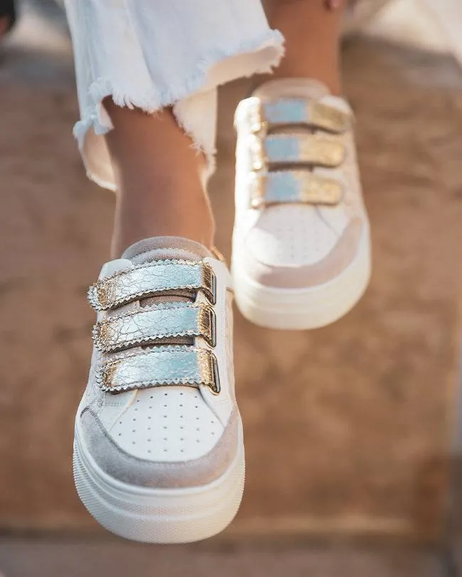 ZAPATILLAS DE MUJER CON ESTAMPADO DE LEOPARDO Y CIERRE DE VELCRO  ELENA