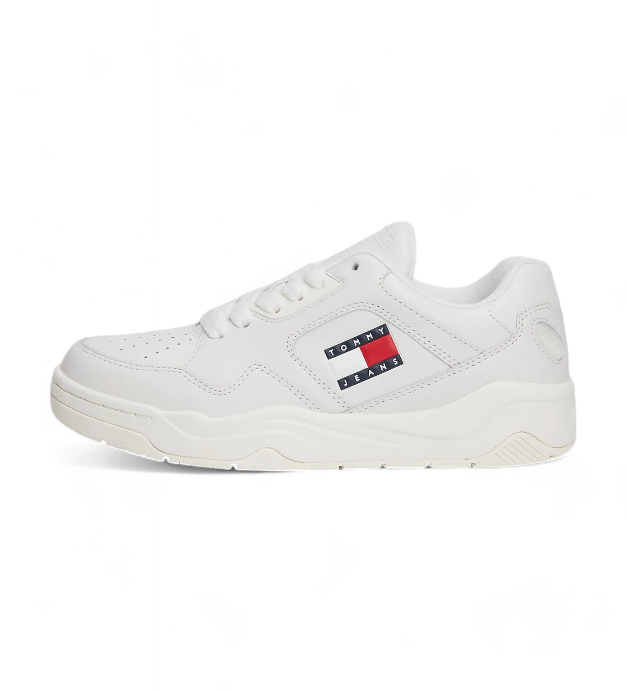 Zapatillas de Piel con suela con cámara de aire blanco