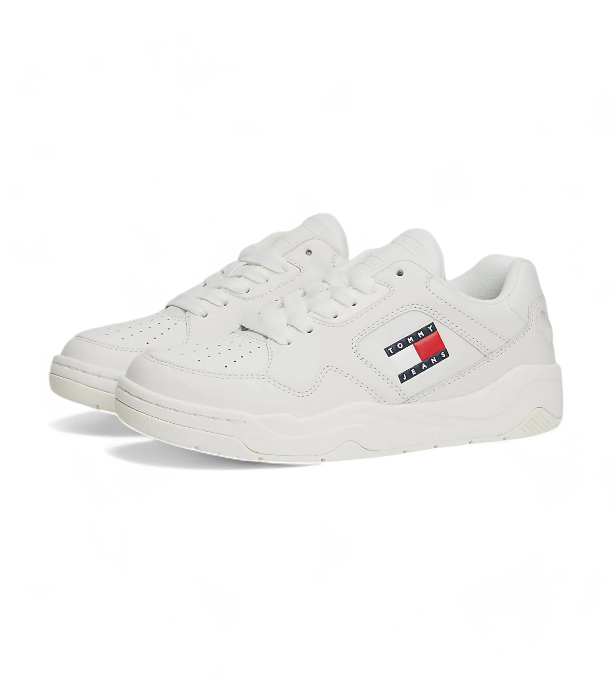 Zapatillas de Piel con suela con cámara de aire blanco