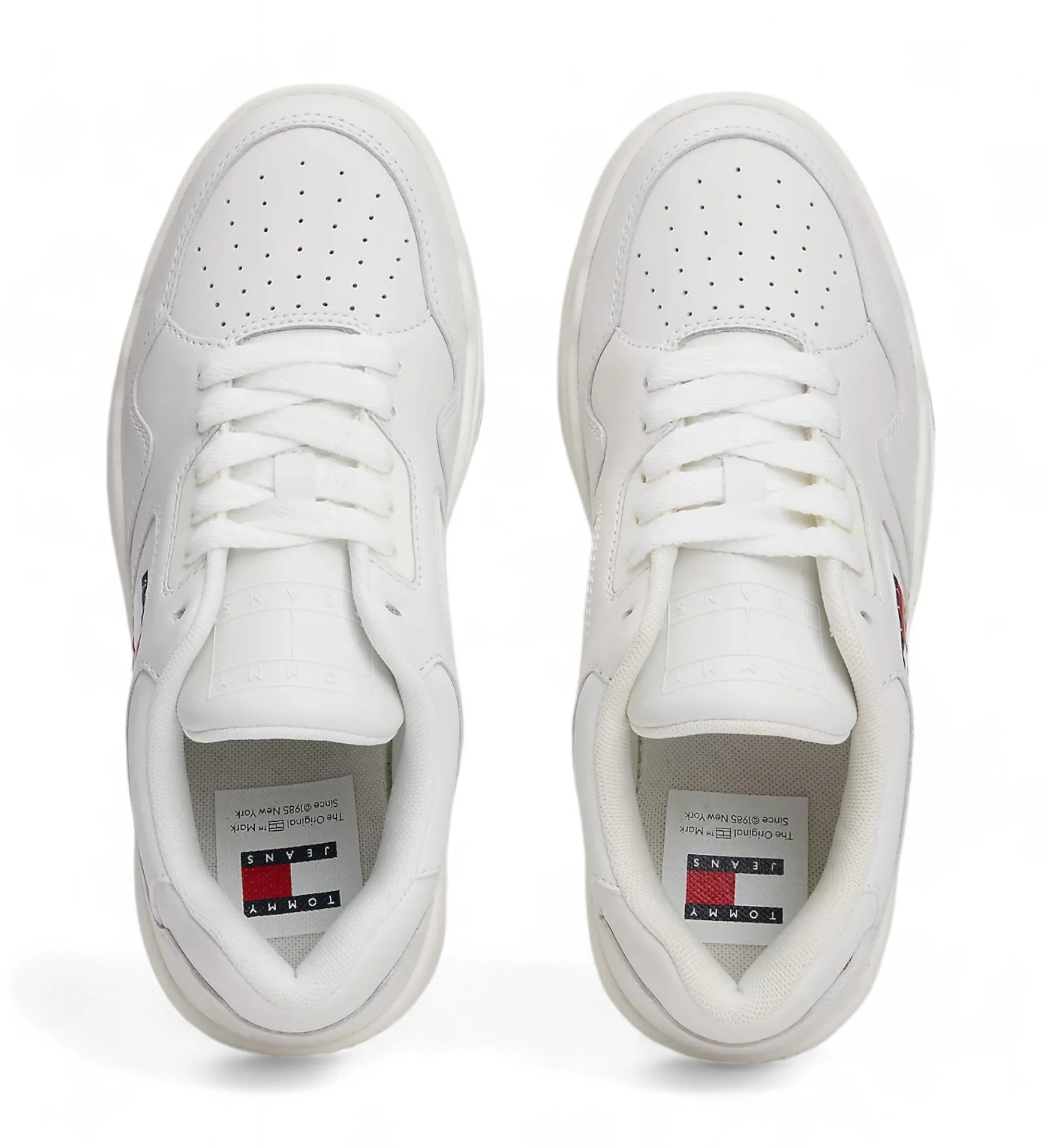 Zapatillas de Piel con suela con cámara de aire blanco