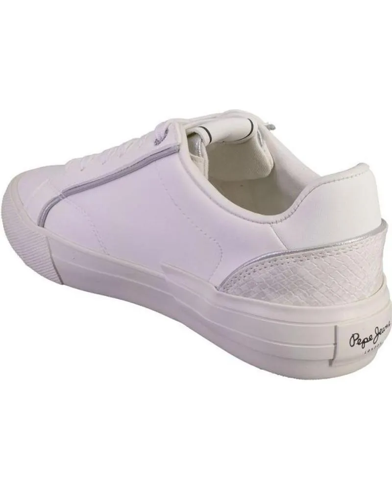 Zapatillas deporte PEPE JEANS  de Mujer PLS31580 ZAPATILLAS CASUAL DE MUJER  BLANCO