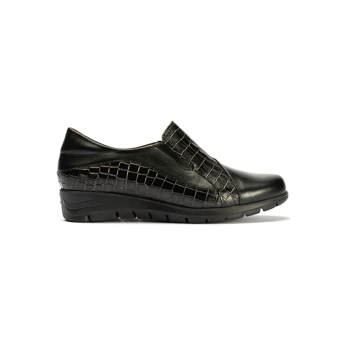 ZAPATO DE MUJER NEGRO DE PIEL