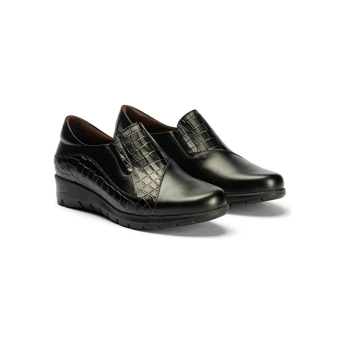 ZAPATO DE MUJER NEGRO DE PIEL