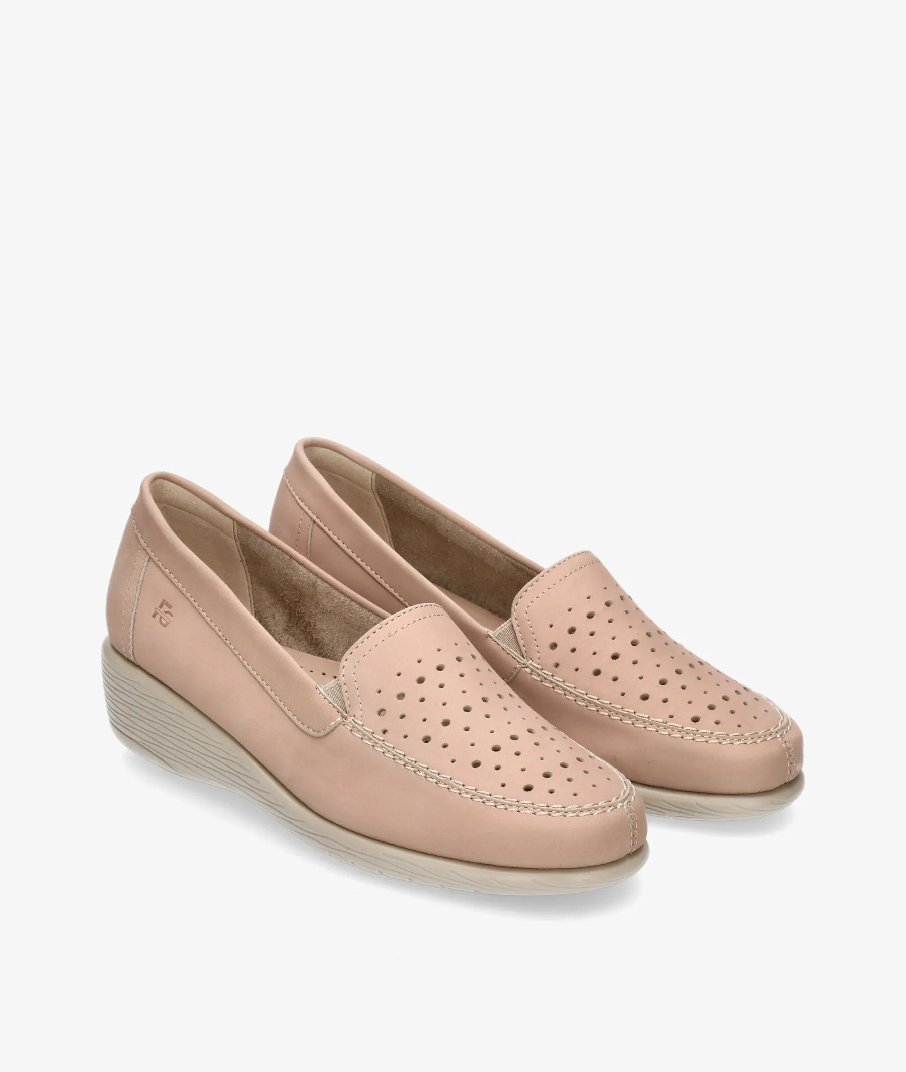 Zapatos confort Flex&Go ST1088 en nobuck beige