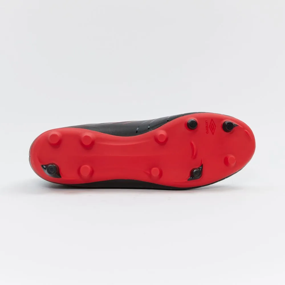 Zapatos Fútbol Hombre Umbro Toccare III FG Negro/Rojo