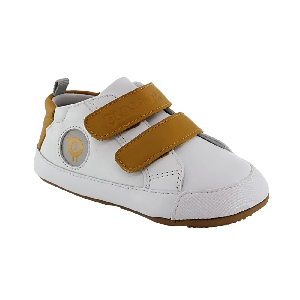 ZAPATOS RESPETUOSOS OLD SOLES BADGE BUB BLANCOMOSTAZA
