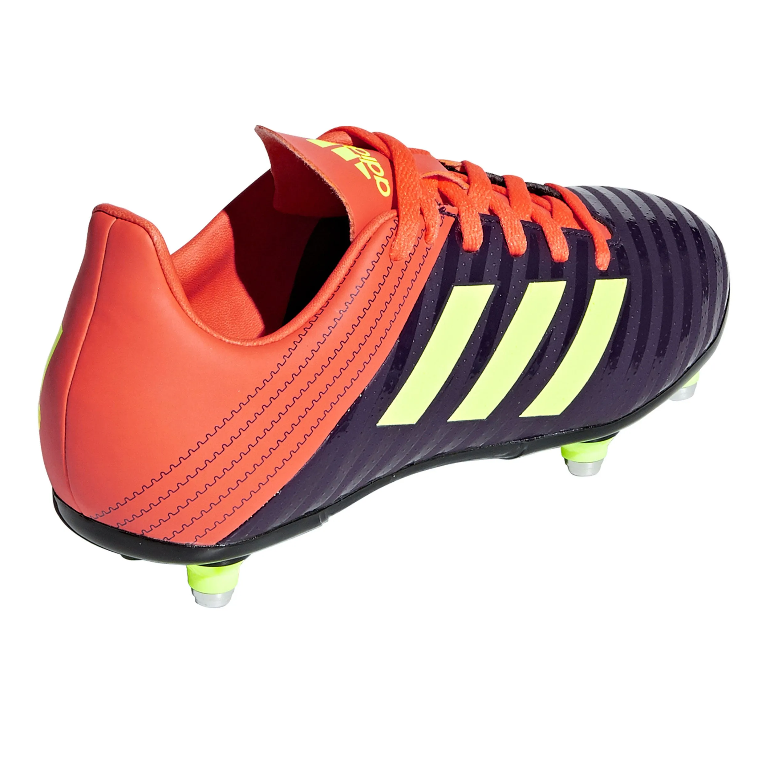 Zapatos Rugby Niño Adidas Malice Jnr Negras/Burdeo