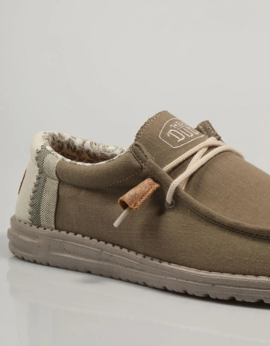  zapatos sport DUDE Wally en Kaki 82111