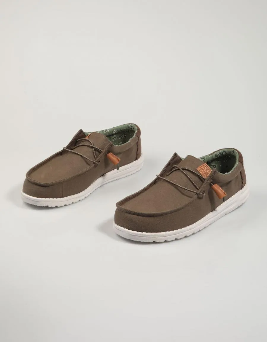  zapatos sport DUDE Wally en Kaki 83834
