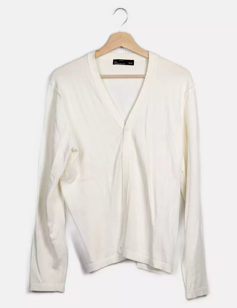 Zara Chaqueta de punto de punto