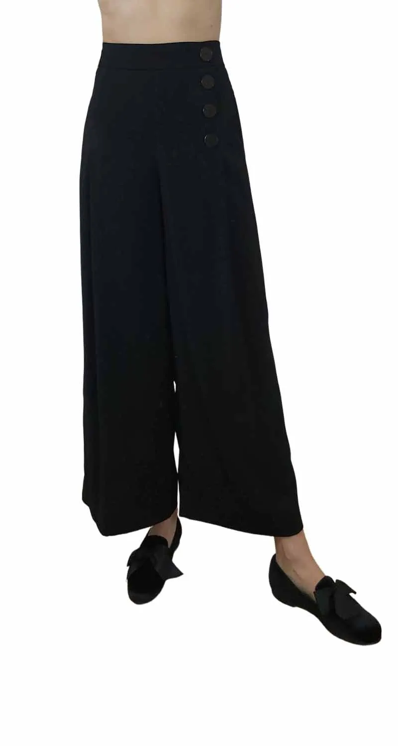 ZARA Culottes Negros Botones