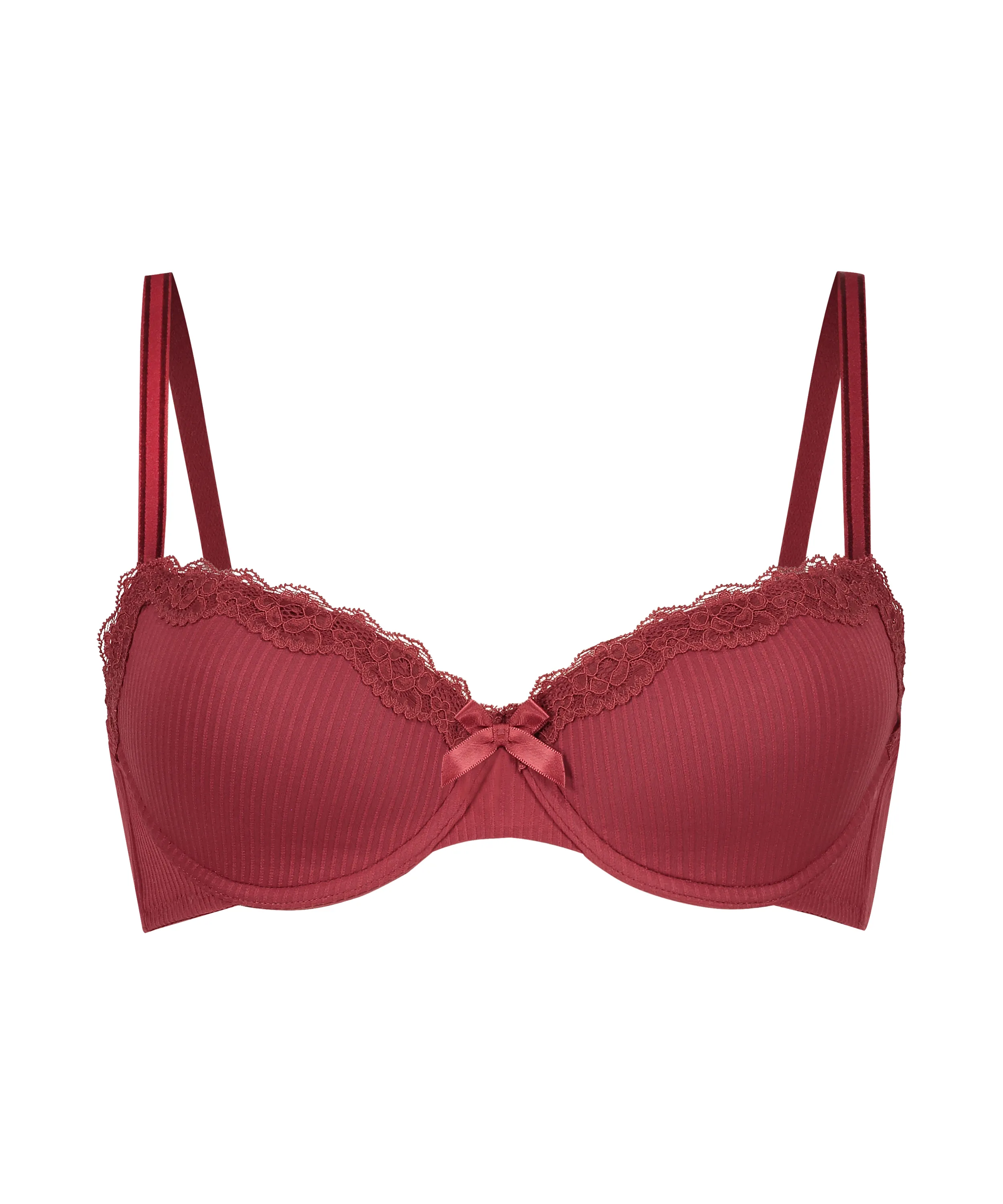 ﻿SUJETADOR CON AROS PREFORMADO LOLA  ROJO